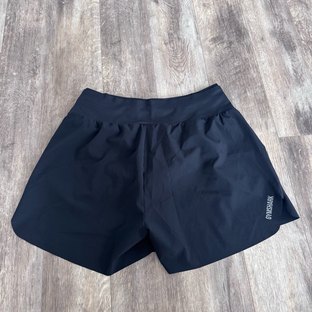 GymShark Lined Athletic Running Shorts - Black - Picture 3 of 5